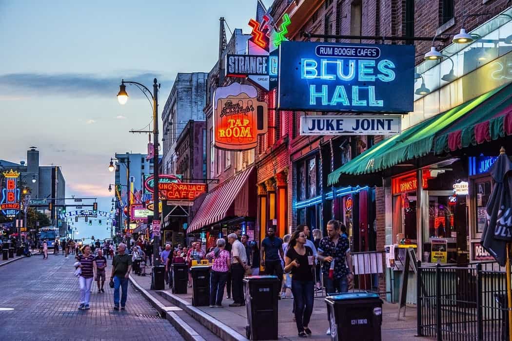 beale street, memphis, blues