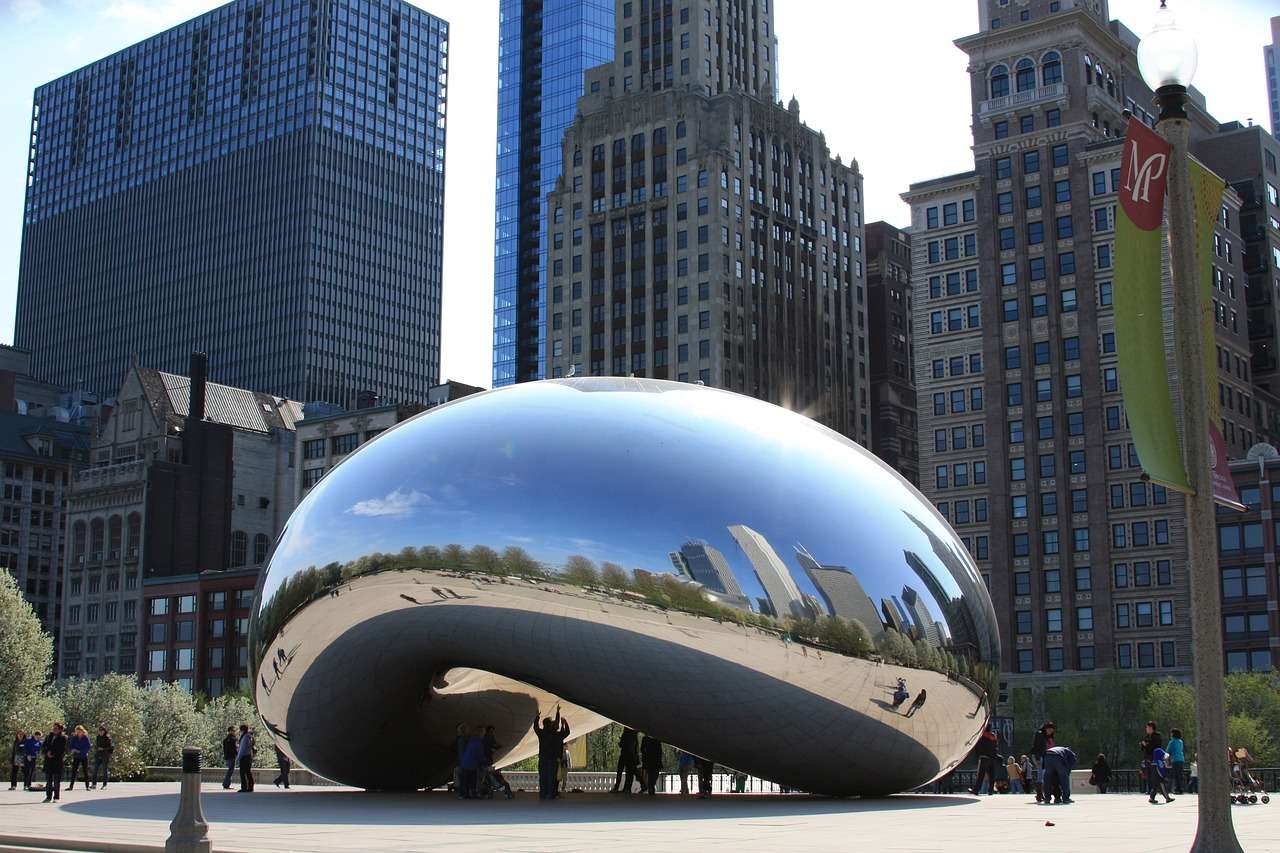 chicago bean, chicago, mirrors-569412.jpg