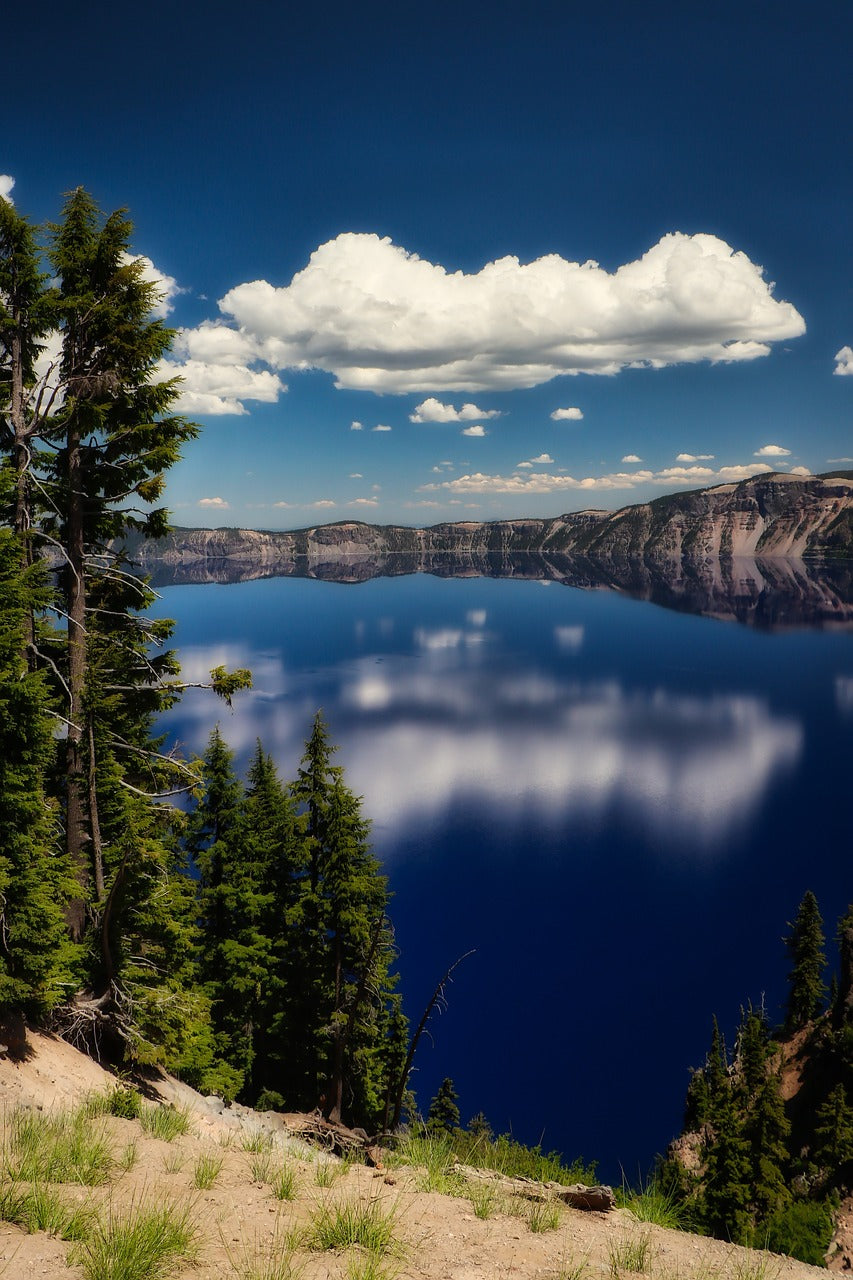 crater lake, landscape, mirror image-5429313.jpg