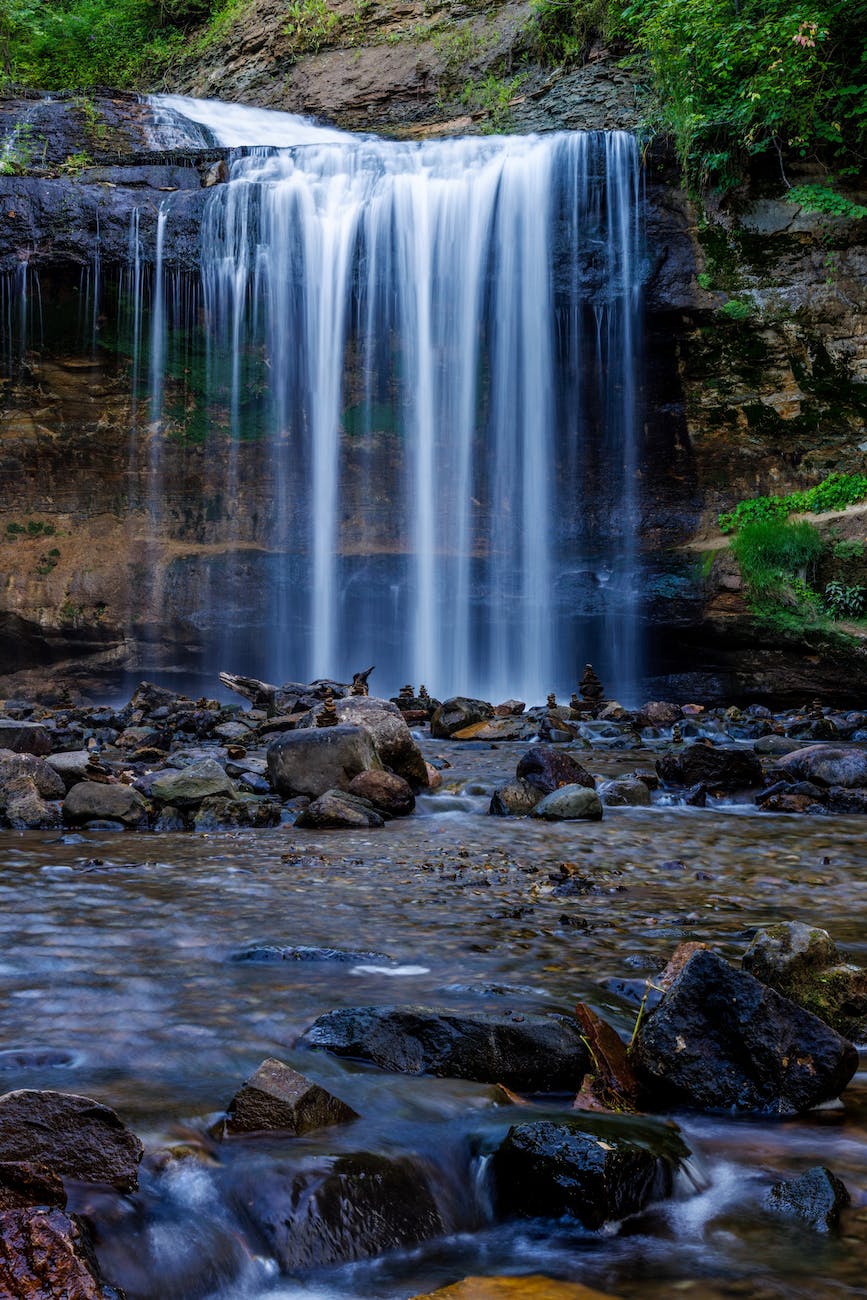 wilke glen and cascade falls in osceola wi