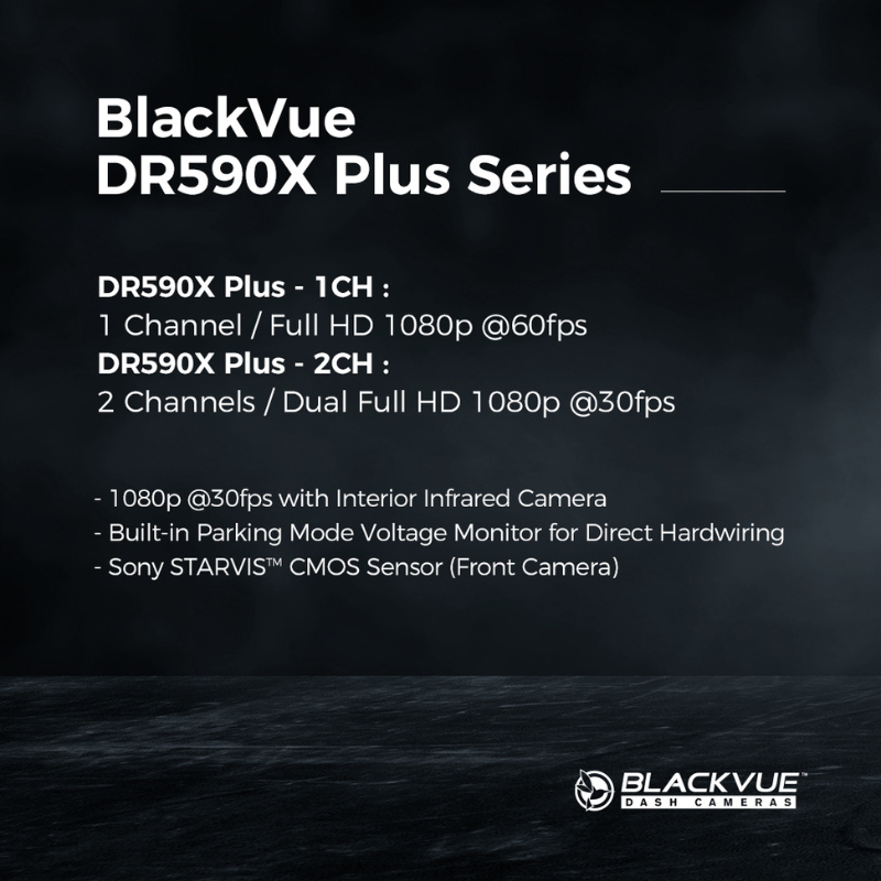 Simple WIFI Dashcam - BlackVue DR590X-1CH Plus (64 GB)