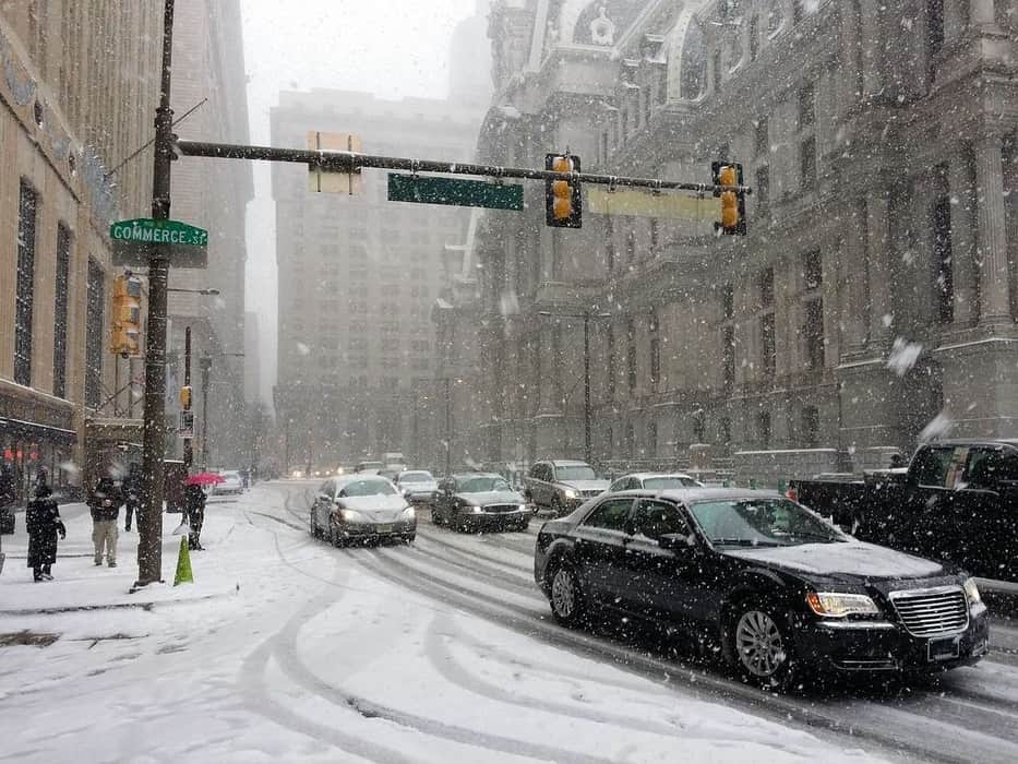 philadelphia, snow, city