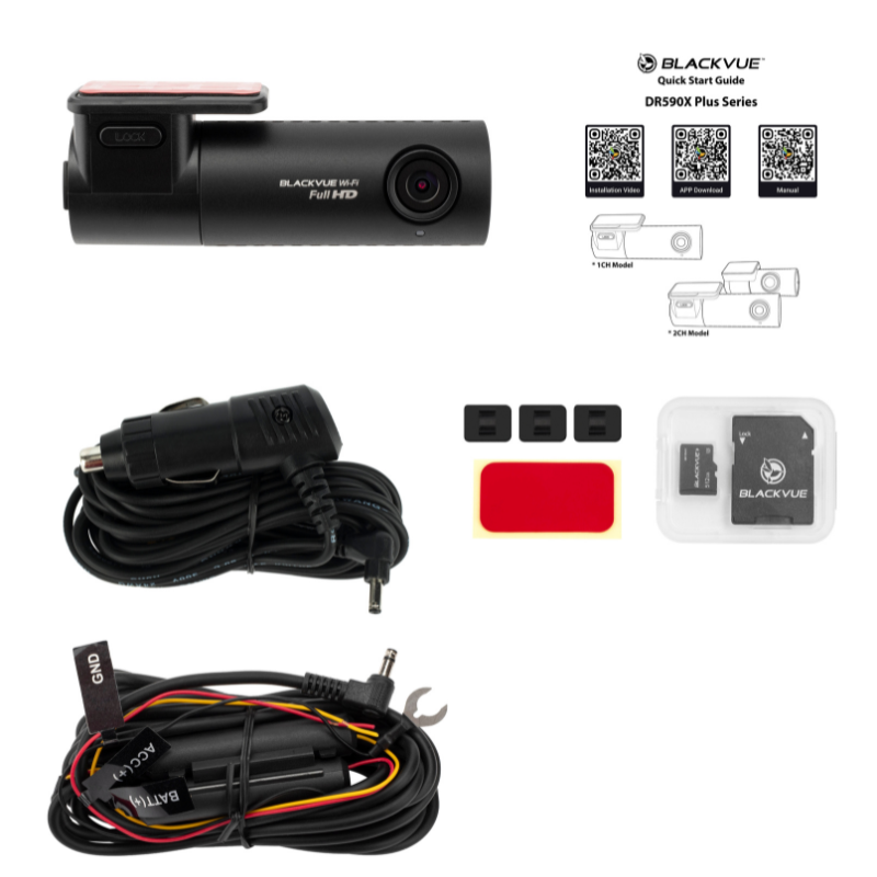 Simple WIFI Dashcam - BlackVue DR590X-1CH Plus (64 GB)