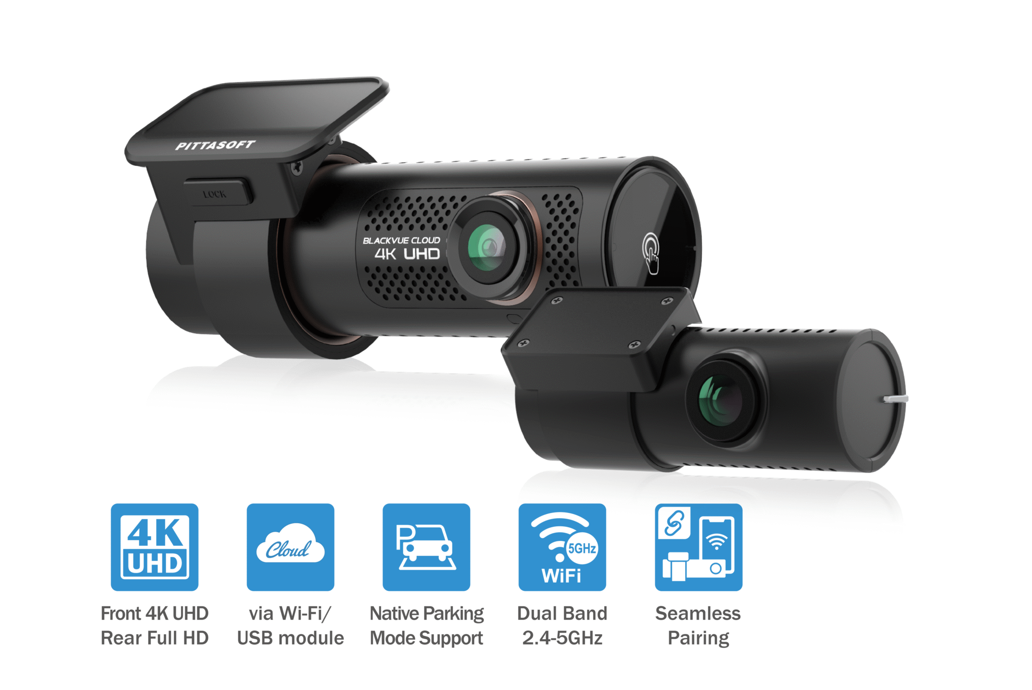 4K Premium Dashcam Front and Rear Camera - Blackvue DR970X-2CH Plus II 64GB